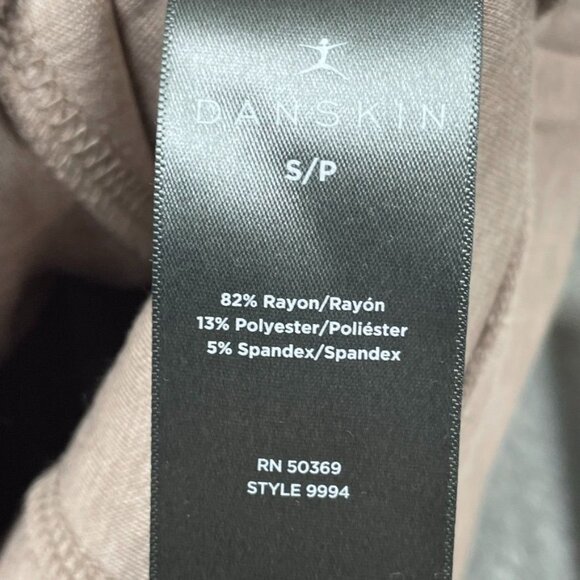 Danskin Womens Luxe Half Zip Pullover Small S Beige Rayon Blend d0541 - Picture 5 of 7